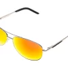Rudy Project Sky Major Sunglasses Chrome Frame Multi LS Orange Lens