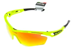 Rudy Project Tralyx LTD Sunglasses Yellow Fluo Frame Orange/Clear Lenses