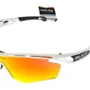 Rudy Project Tralyx LTD Sunglasses White Gloss Frame Orange/Clear Lenses