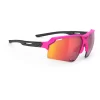 Rudy Project Deltabeat Glasses - Pink Fluo / Black (Matte)/Multilaser Red