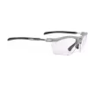 Rudy Project Rydon Slim Glasses - Photochromic Lens - Light Grey Matte - ImpactX 2 Laser Purple